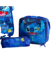 16 Inch Trolley Bag 3 Pcs Set - Stitch Blue